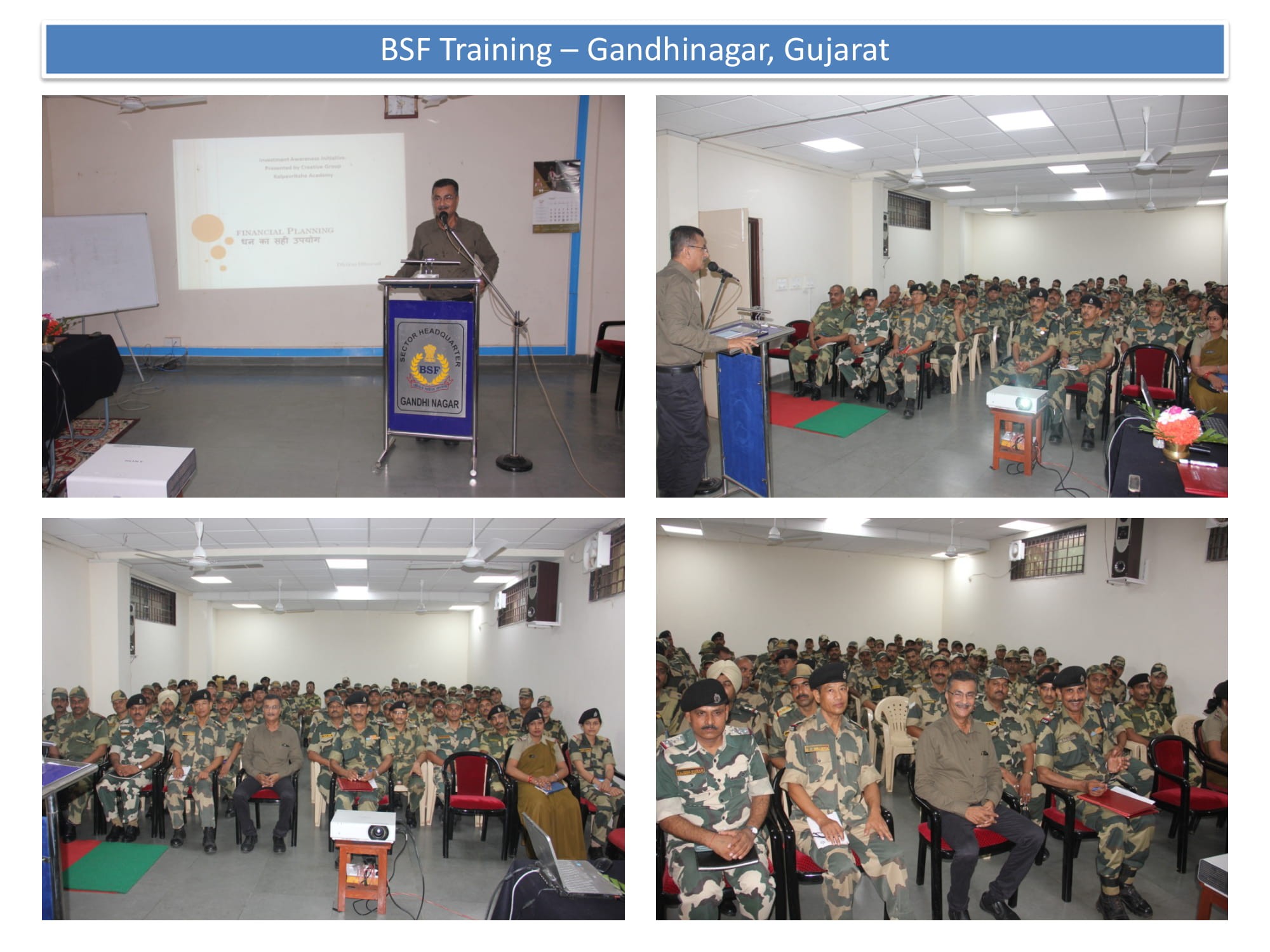 CGR Director addressing a BSF Batch at Gandhinagar, Gujarat-1